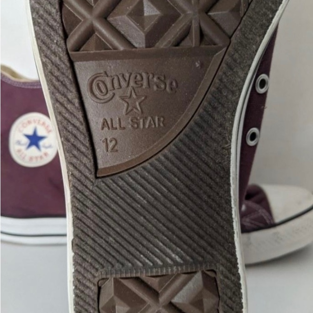 Purple Converse High-tops - Picture 3 of 4